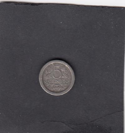 Beschrijving: 5 Cent WILHELMINA  